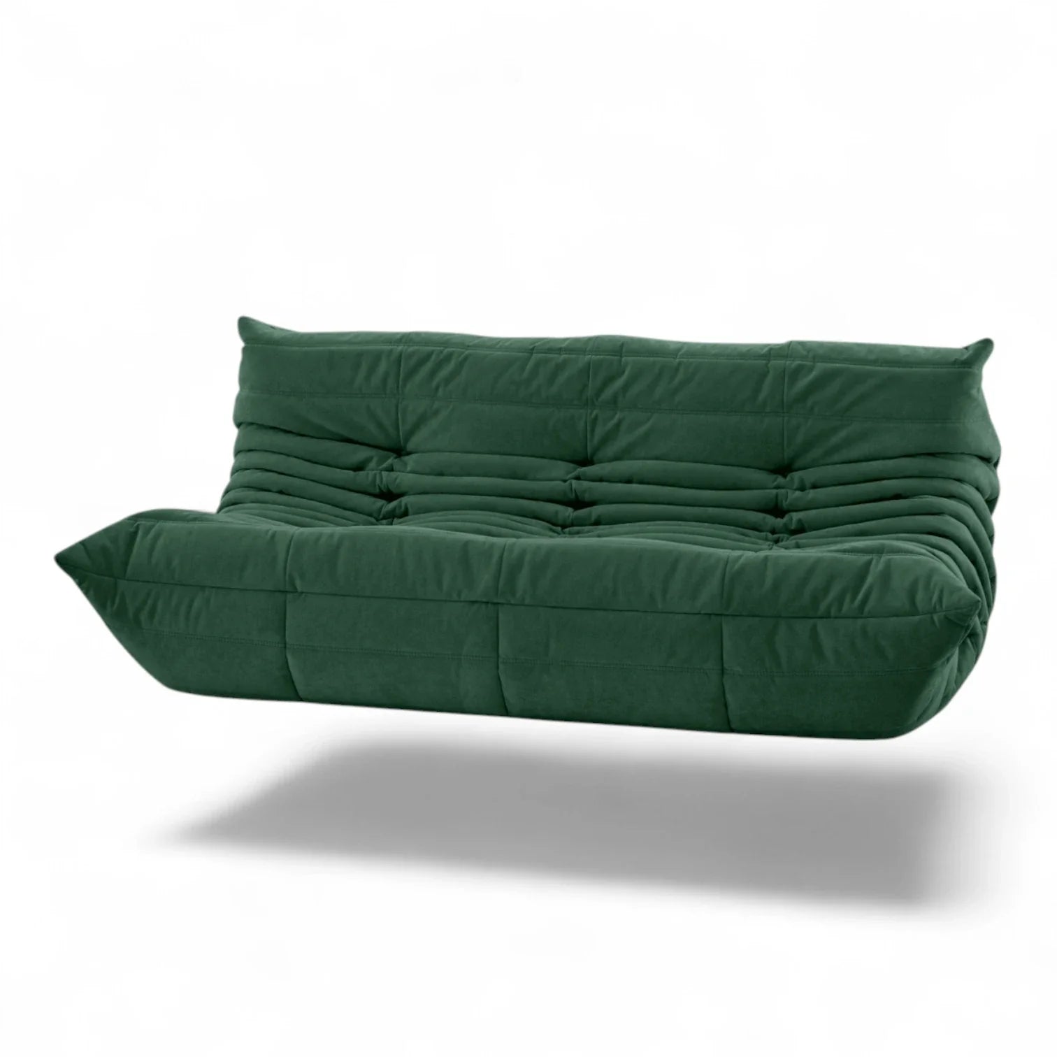 Togo Sofa – Dreisitzer Waldgrün